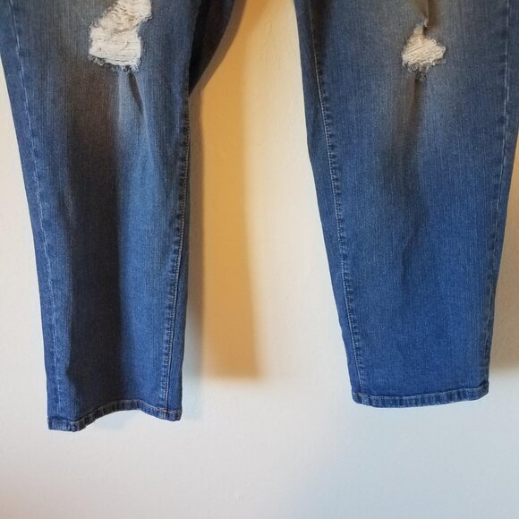 Torrid Jeans Perfect Boyfriend Ankle Vintage Stretch 20R Devil's Advocate NWT - Picture 2 of 7